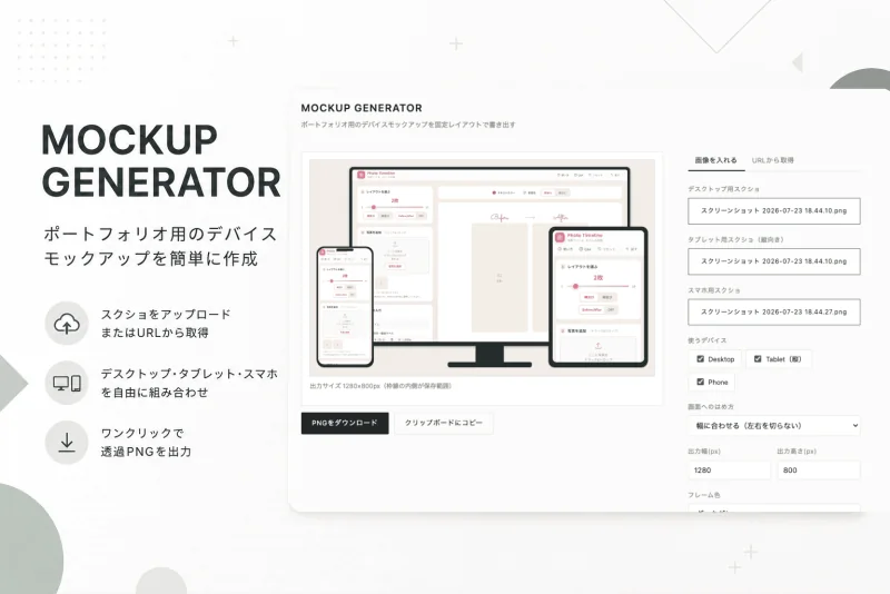 Mockup Generatorイメージ画像